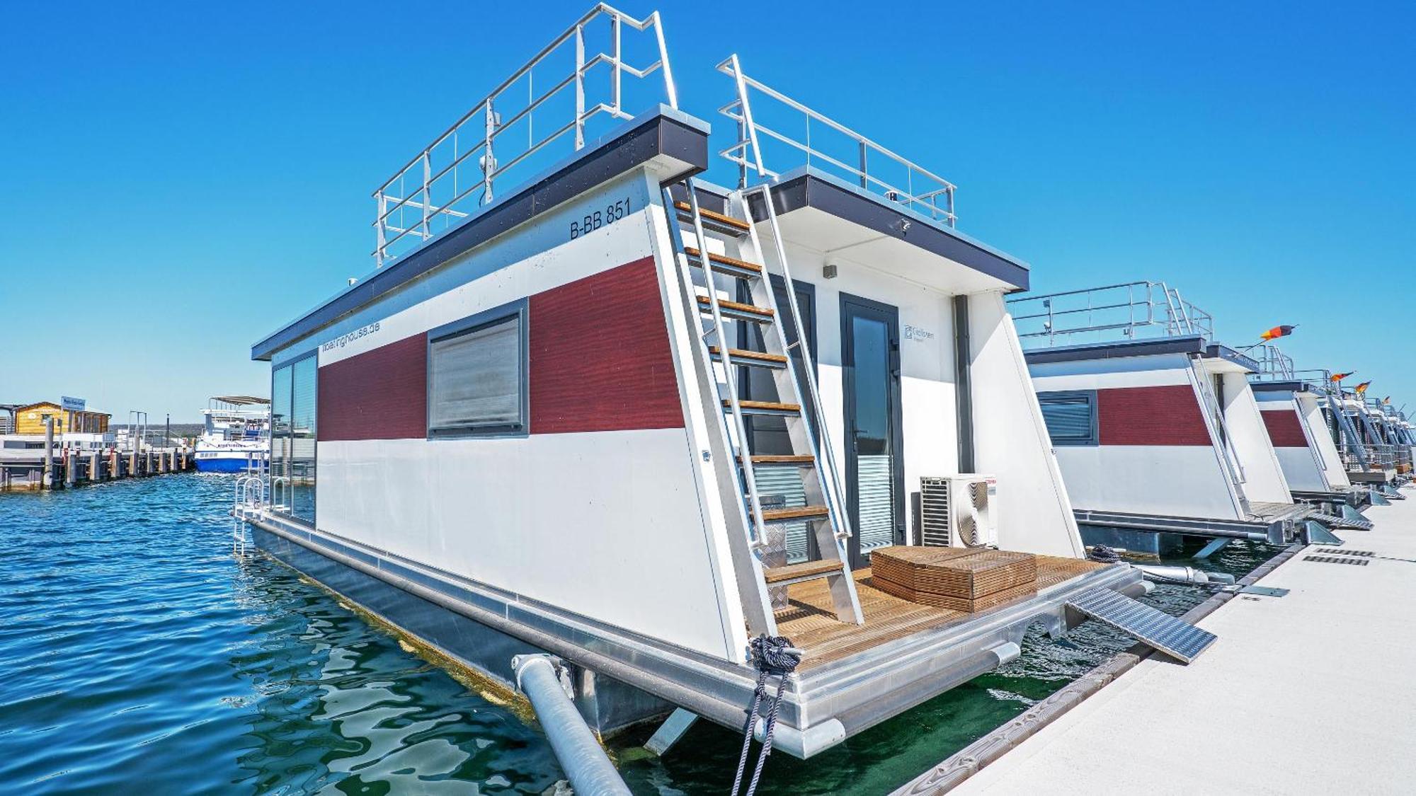 Geiseltalsee Hausboot - Floating House - Hausboot Junior Braunsbedra Exterior photo